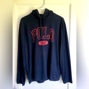 Polo Ralph Lauren Lightweight Hoodie Long Sleeve T-Shirt Mens Size Medium